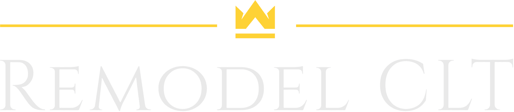 Remodel CLT logo with crown icon.